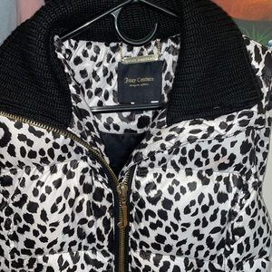 Juicy Couture Leopard Puffer Vest